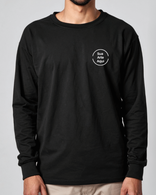 Camiseta Oversized Manga Longa