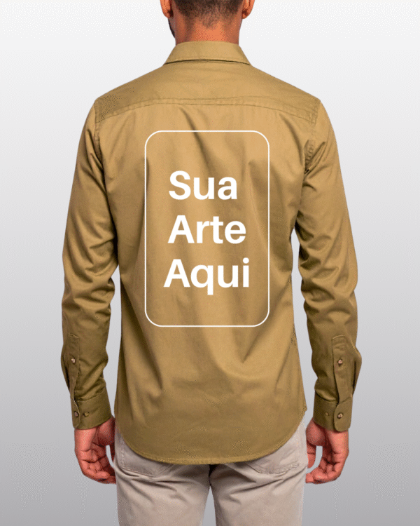 Workshirt Manga Longa - Caqui - Imagem 2