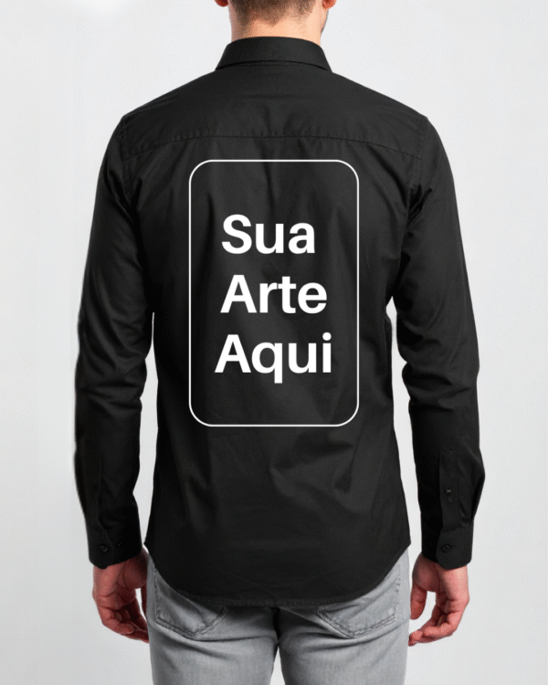 Workshirt Manga Longa - Preta - Imagem 2