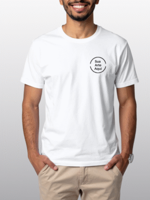 Camiseta de Algodão Premium - Branca