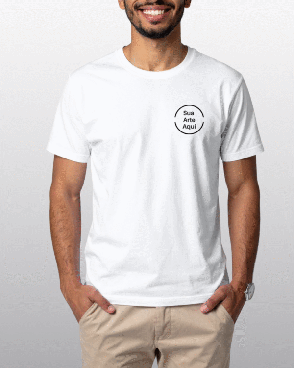Camiseta de Algodão Premium - Branca