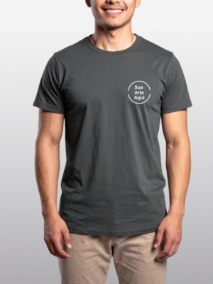 Camiseta de Poliviscose - Cinza Chumbo