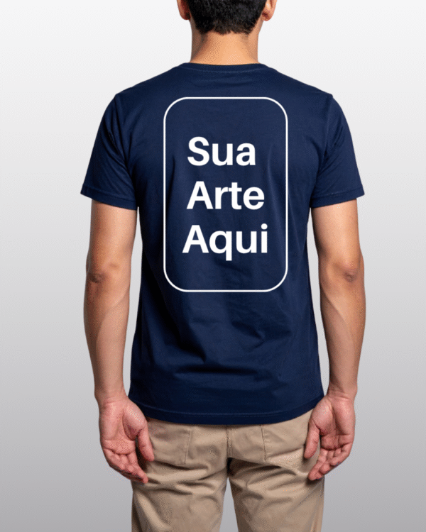 Camiseta de Poliviscose - Azul Marinho - Imagem 2