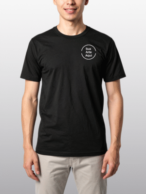 Camiseta de Algodão Premium - Preto
