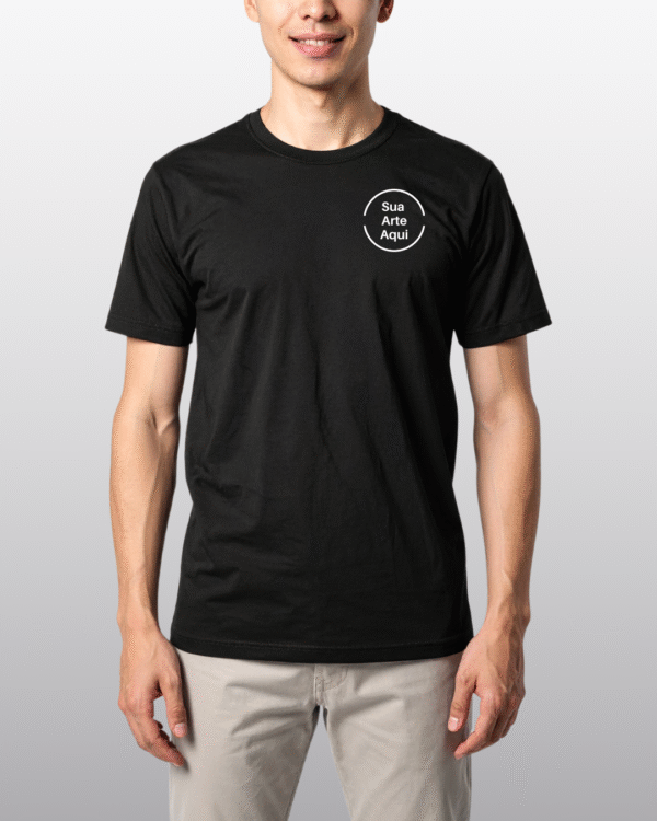Camiseta de Algodão Premium - Preto